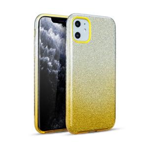 Two Tone Glitter Case for Apple iPhone 11 Pro - Yellow