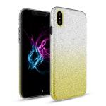 Two Tone Glitter Case for Apple iPhone X/XS - Yellow